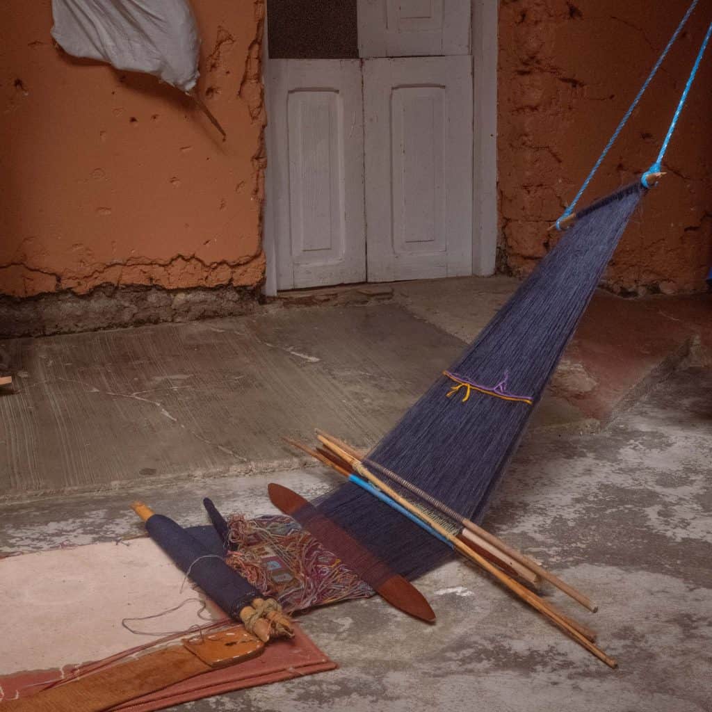 Telar De Cintura Tecnica per Tessuti Messicani