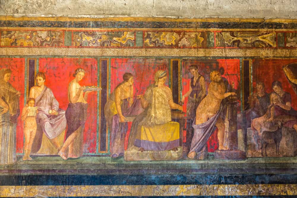 affreschi pompei villa dei misteri