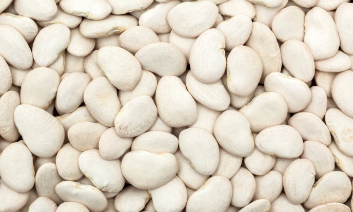 Fagioli di Lima bianchi legumi