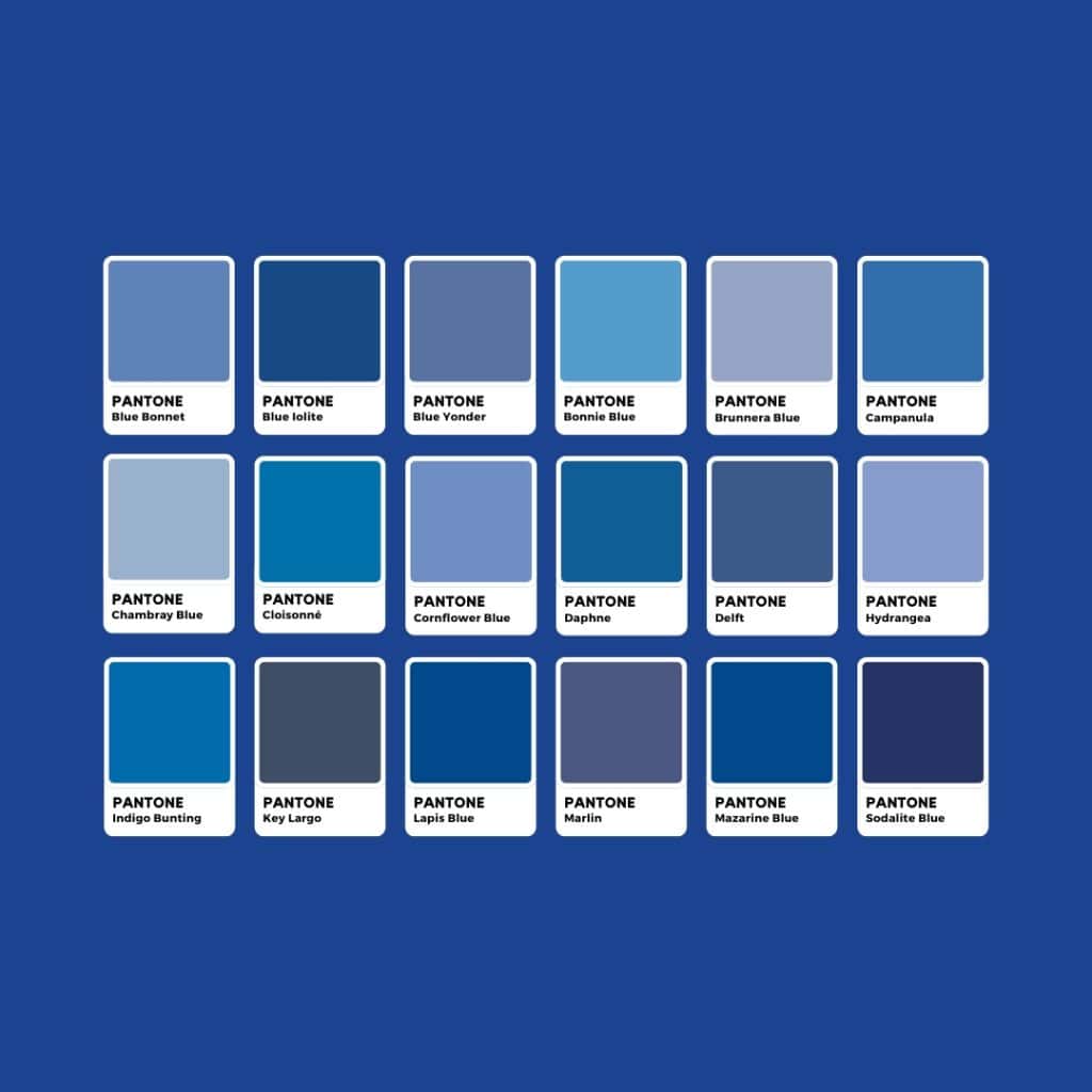 Tonalità di Blu Pantone