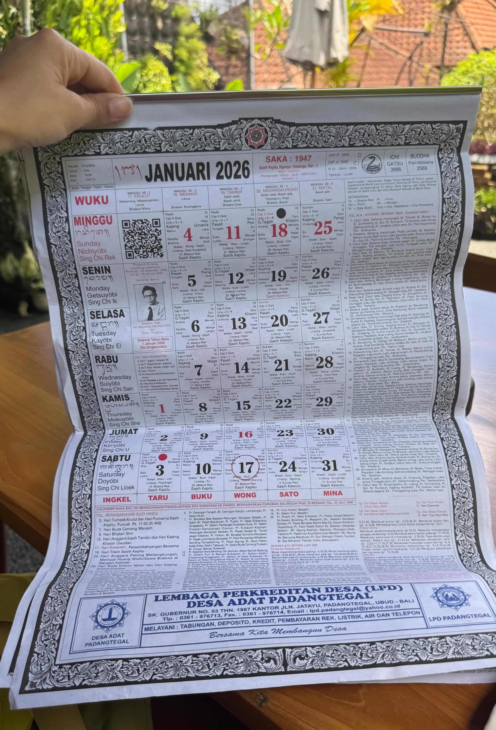 calendario saka balinese 2026